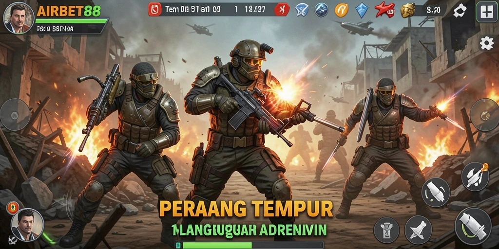 Antarmuka AIRBET88 yang menampilkan duel seru 1 lawan 1.