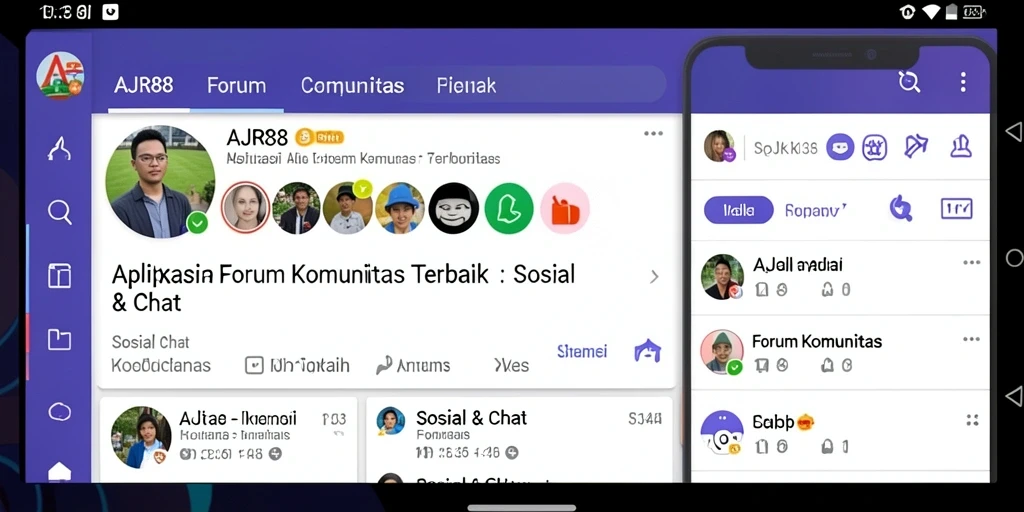 Antarmuka Forum Komunitas yang interaktif dan menarik di AJR88.