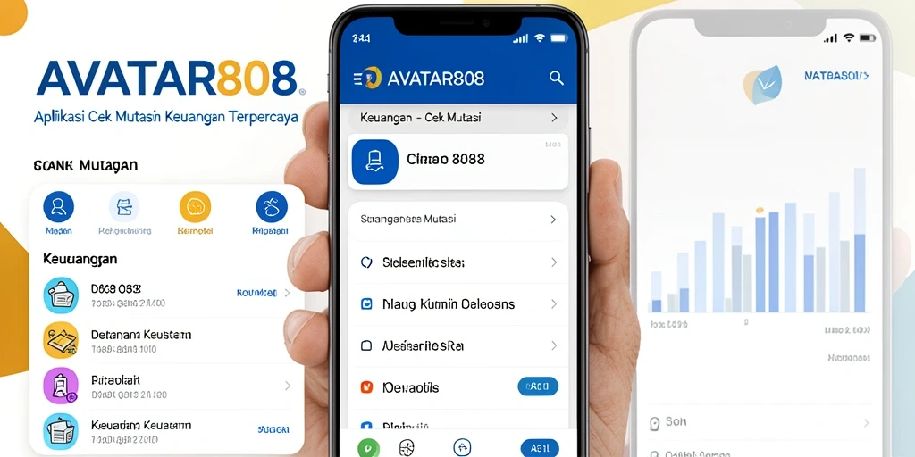 Antarmuka aplikasi Cek Mutasi AVATAR808 yang sederhana dan informatif.