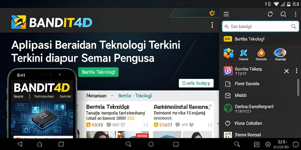 Tampilan antarmuka aplikasi BANDIT4D yang modern dan mudah dinavigasi.