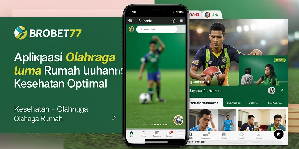 Antarmuka aplikasi BROBET77 yang mudah digunakan untuk olahraga rumah.