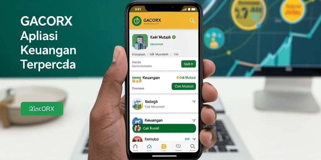 Antarmuka utama GACORX menampilkan mutasi transaksi yang jelas dan informatif.