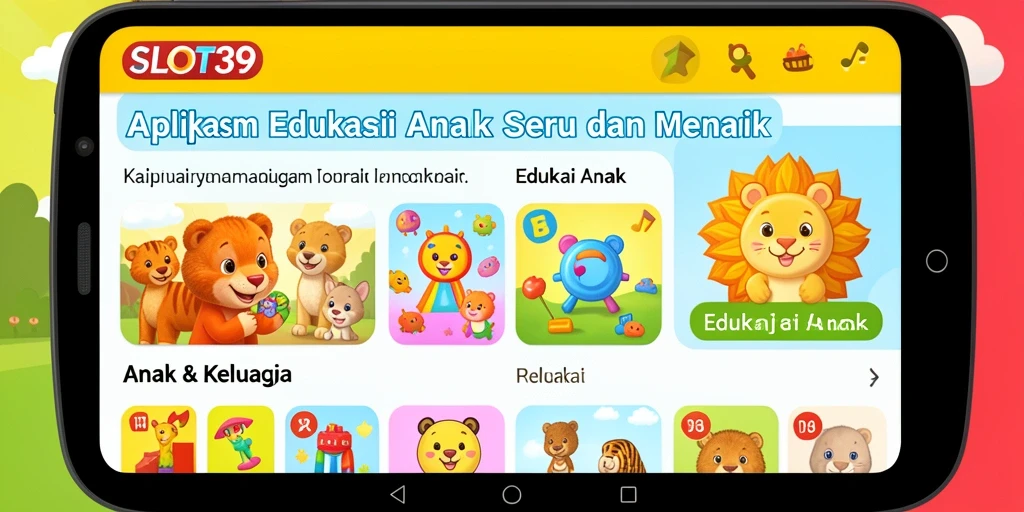 Antarmuka edukatif SLOT39 yang menarik untuk anak-anak.