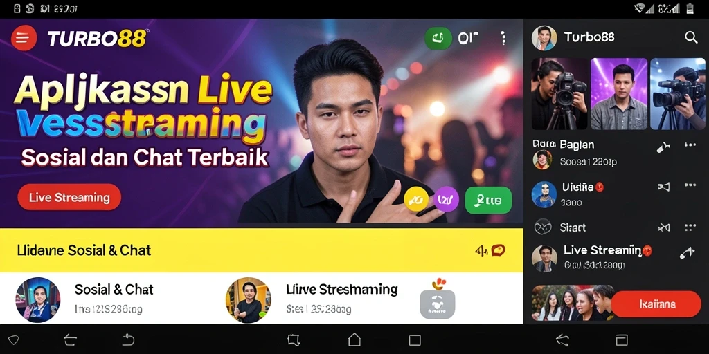 Antarmuka TURBO88 yang intuitif dan mudah digunakan untuk Live Streaming.