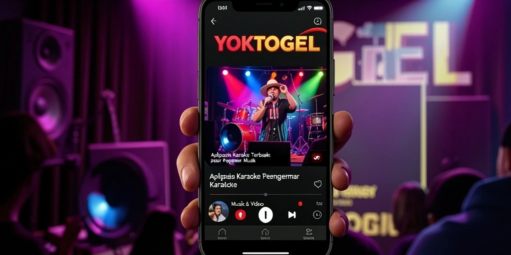 Antarmuka intuitif aplikasi YOKTOGEL untuk karaoke.